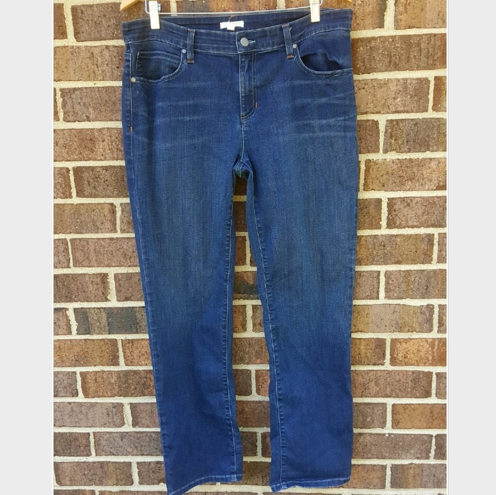 Eileen Fisher Blue Wash Denim Jeans Petite